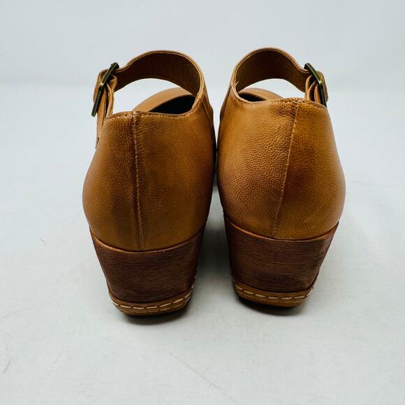 Antelope Tan Suede Wedge Sandals - Picture 9 of 15